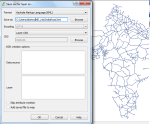 Convert Shapefile to kml by QGIS
