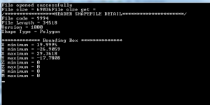 c++ program to read shapefile header