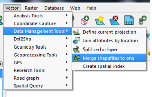 Merge more than two Shapefile in QGIS