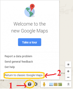 Switch between Google New Map and Google old Map (Classic)