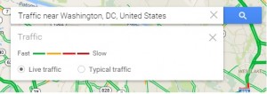 Know live Congestion or future traffic on Google map