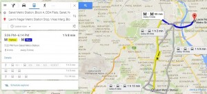 Google map Route Planner - Find live public transit and Estimated time travel