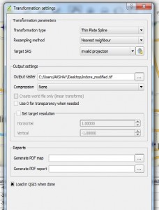 Georeference Map Image with Geo Coordinate Control points in QGIS