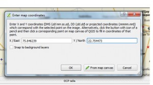 Georeference Map Image with Geo Coordinate Control points in QGIS