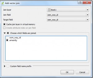 Add table attributes with joining two files