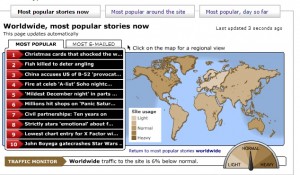 BBC map news - News map website