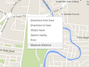 measure area in Google map