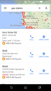 Google Map track Near By Gas Station and Current Prices - Android and iOS App