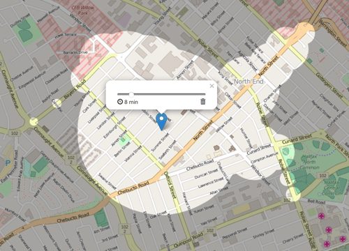 ISODISTANCE and ISOCHRONE Map API 