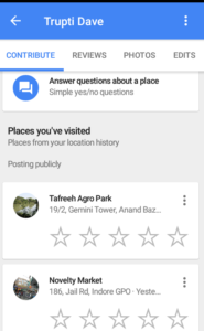 GOOGLE MAPS REVIEW TASK visual data 8