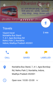 Google Map - Options to Save, Label and Share Location