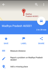 Google Maps postal Address feature