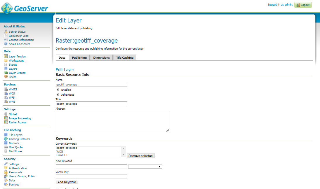 Publish and Style Raster Dataset On GeoServer