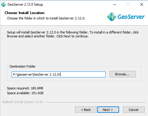 Install Geoserver in windows