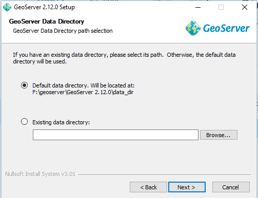 Install Geoserver in windows