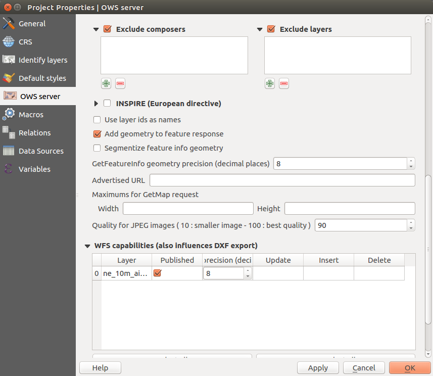 QGIS Server - Configuration and Deploying QGIS Project