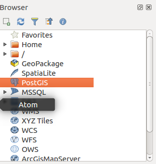 Connection between PostGIS and QGIS