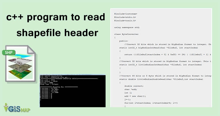 c++ program to read shapefile header