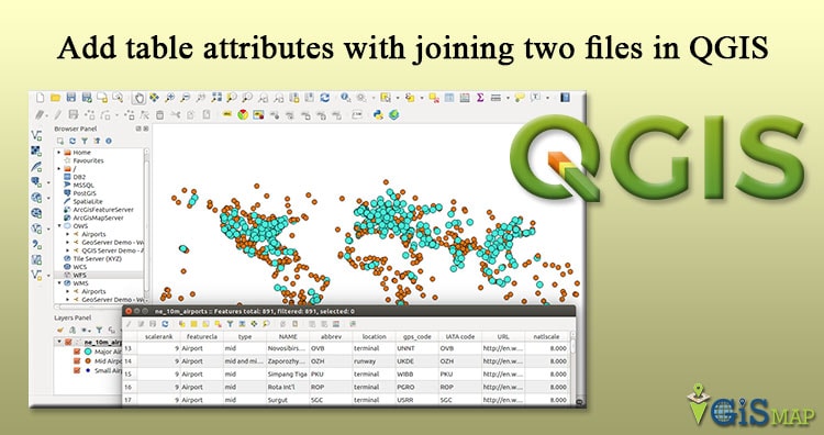 Add table attributes with joining two files in QGIS