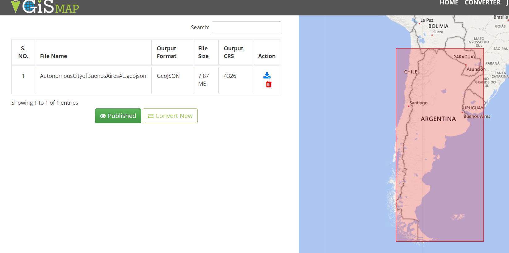 Convert shapefile to geojson