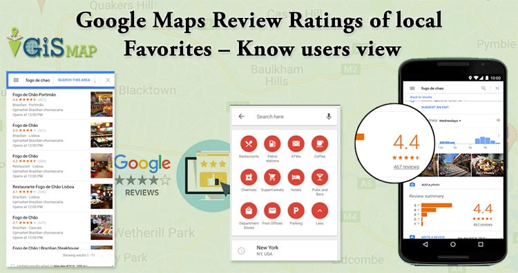 Google Maps Review Ratings of local Favorites - Know users view