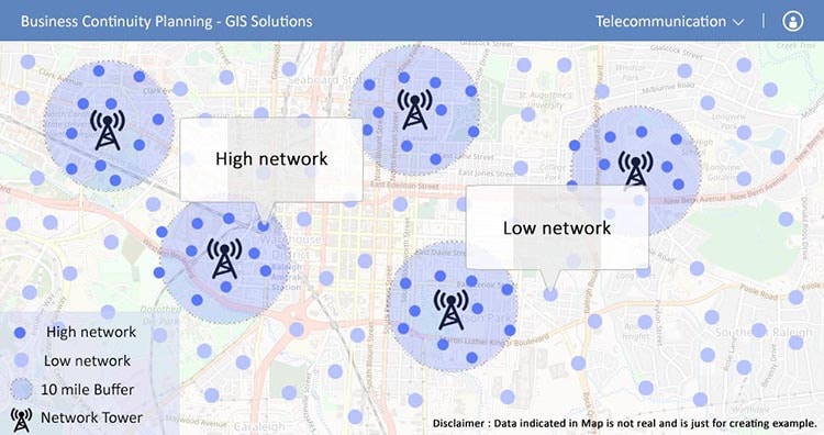 Telecom - Business Continuity Planning -GIS solutions