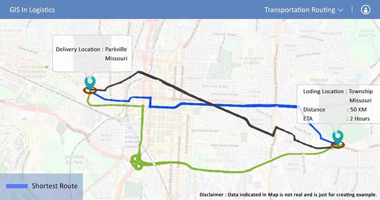 Transportation Routing - GIS in Logistics