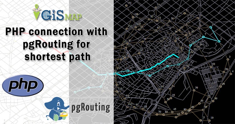 PHP connection with pgRouting for shortest path