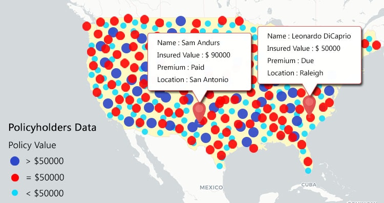 Insurance Management GIS Web/App Development – Cost, Time - Map Tool