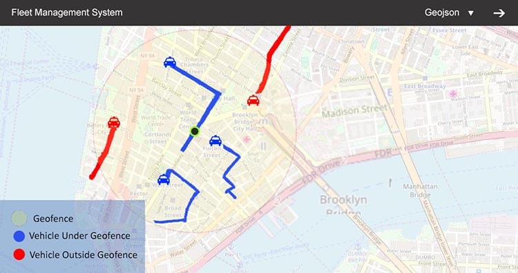 geofence- fleet management system
