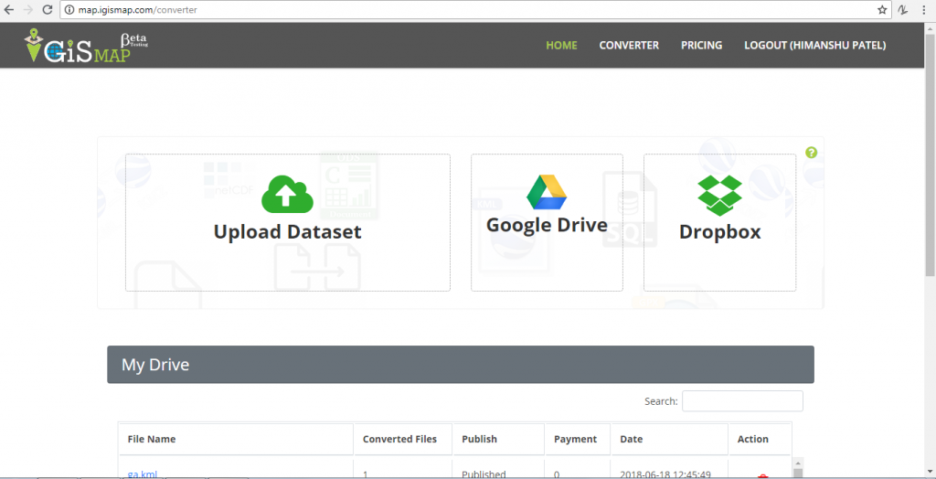 TAB to KML Conversion