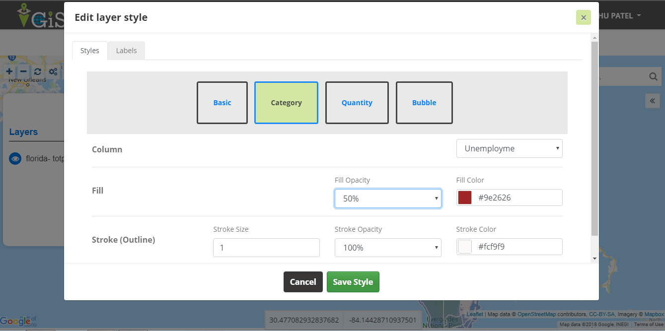 Create Category Map in GIS - IGIS Map Tool