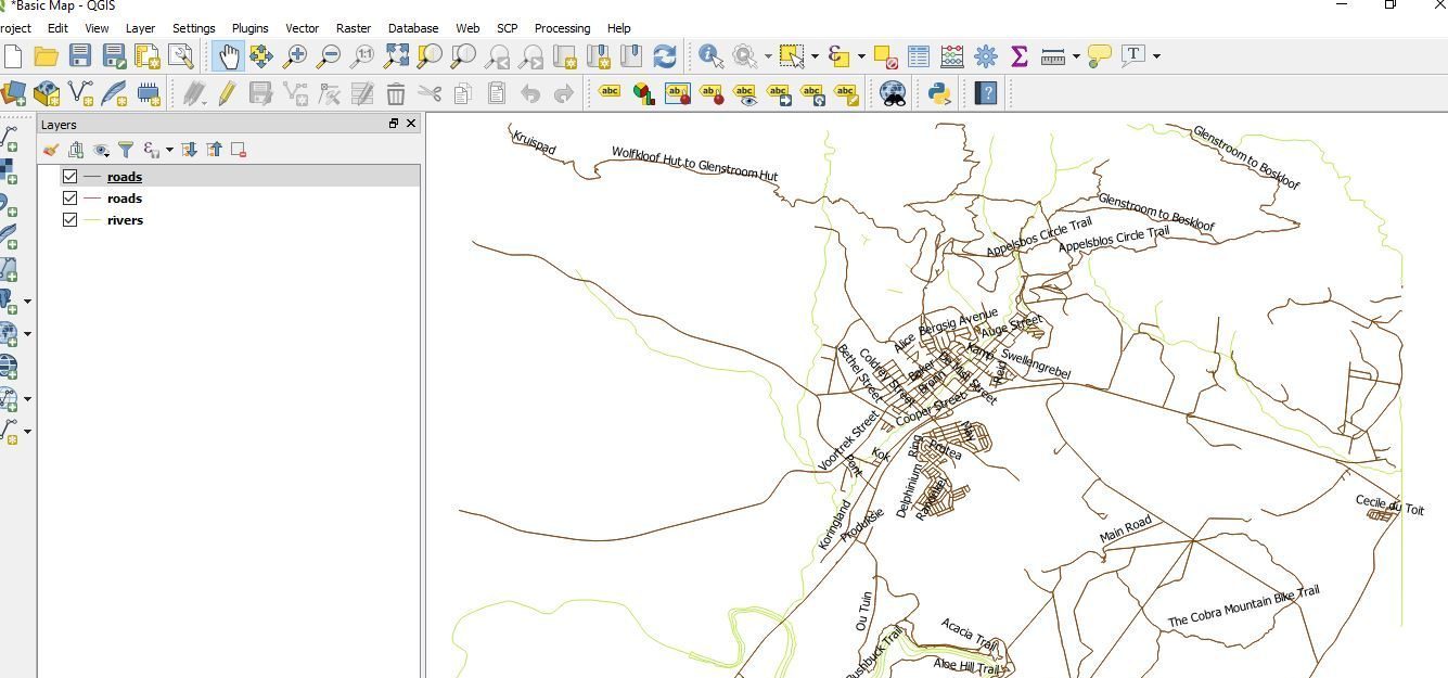 Pin/unpin labels, move labels and diagrams, resize labels of layer using QGIS 3.2.1