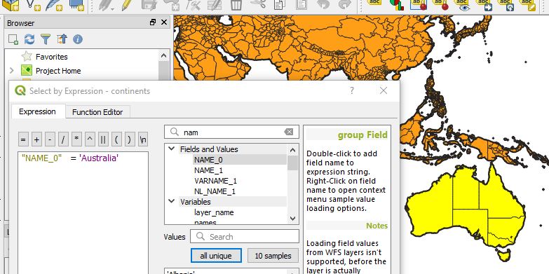 Select, Save/Export feature as a new layer using QGIS 3.2.1