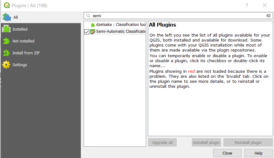 download Landsat 8 images in QGIS 3.2.1