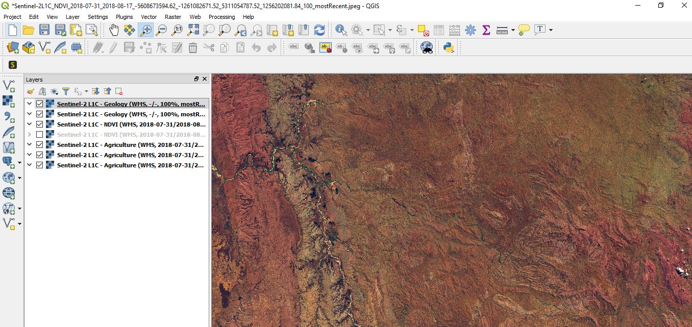 use sentinel hub in QGIS 3.2.1