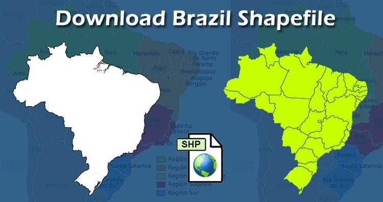 Download Brazil Administrative Boundary Shapefiles – Regions, Federal Units, Municipalities and more