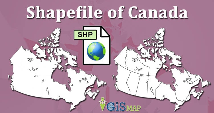 Canada Shapefile download free – Adminstrative Boundaries, Provinces and Territories