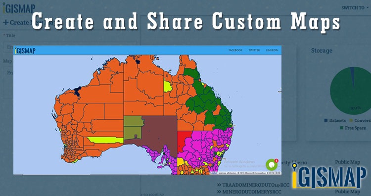 Create and Share Custom Maps - Add on Website, Social Sites Share