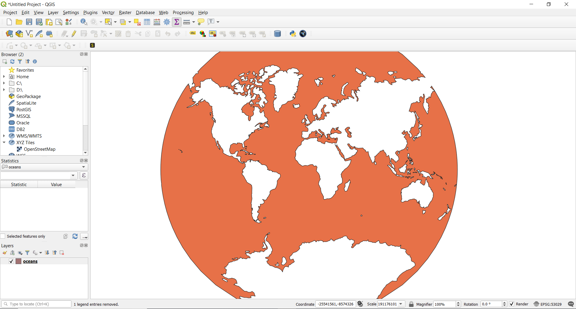 QGIS Tutorial - Vector Analysis - Create New Projection