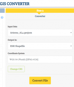 Online Conversion - Geojson to SHP Shapefile