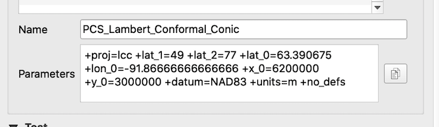 Example - Add Custom CRS projection in QGIS