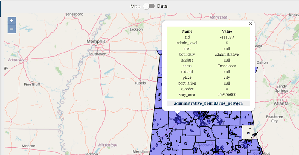 United States - Alabama GIS Data