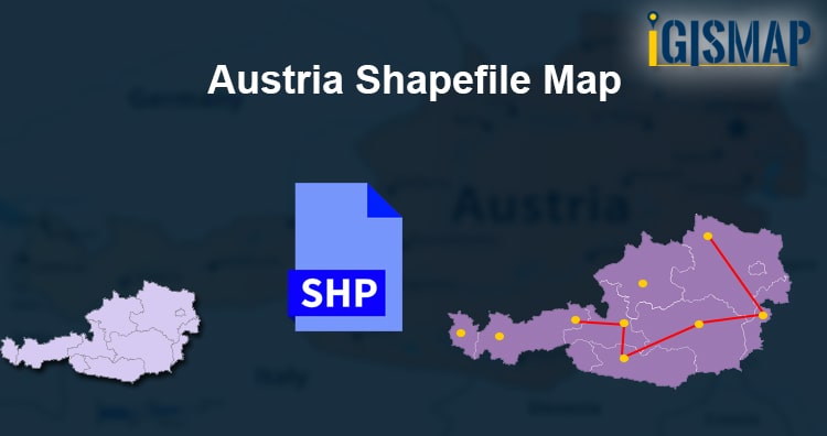 Austria Shapefile Map