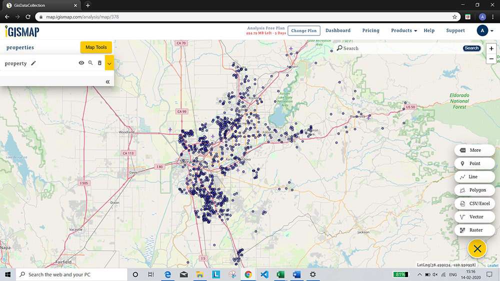 create a map with CSV or Excel