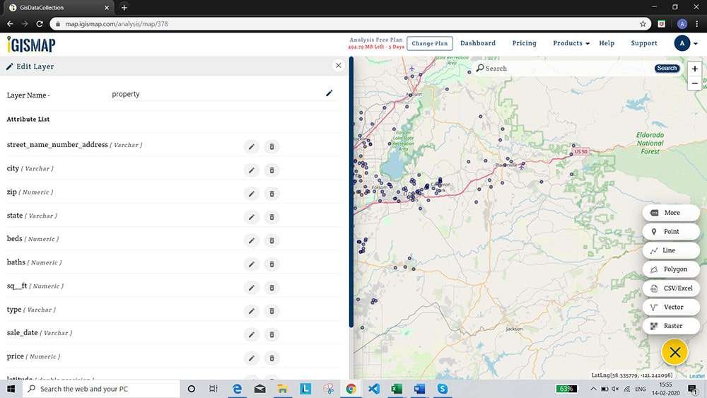 create a map with CSV or Excel