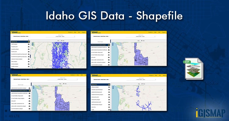 Idaho Counties Shapefile