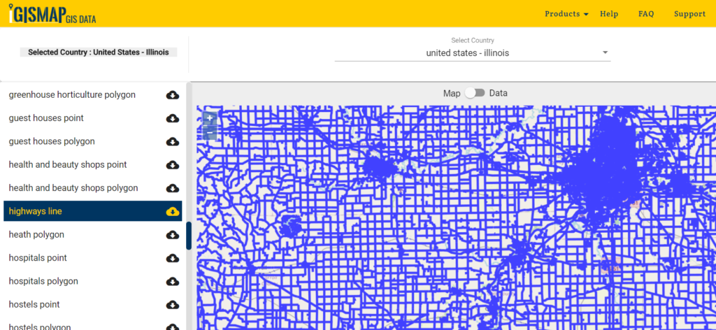 Download Illinois Counties GIS data