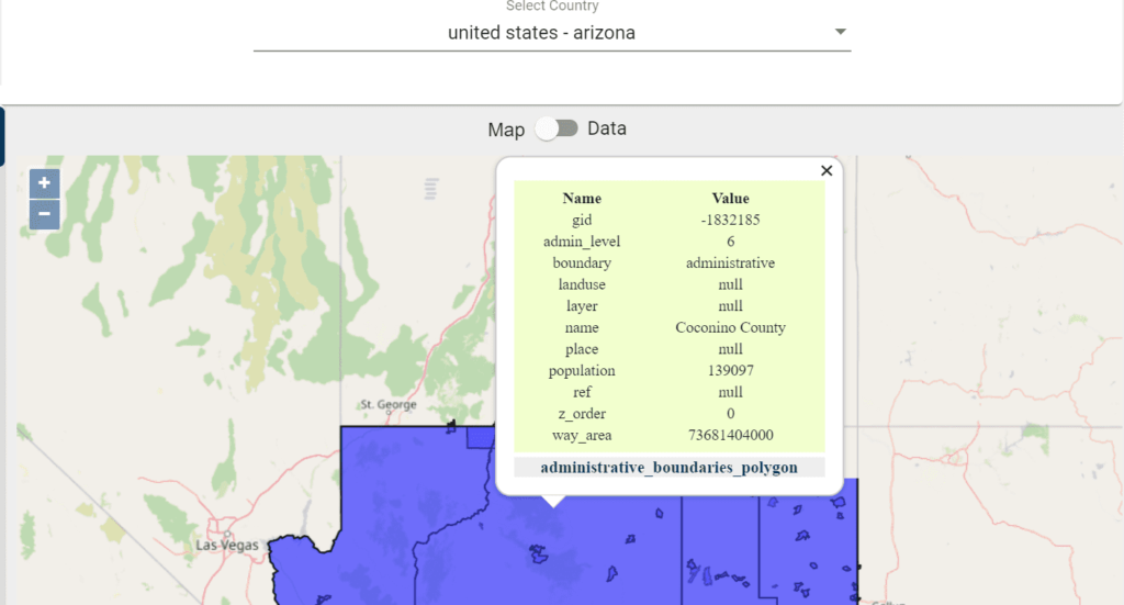 Coconino County Gis Map Arizona County Gis Data - Shapefile, Kml - Administrative Boundary,  Polygon, Rail, Highway, Building -