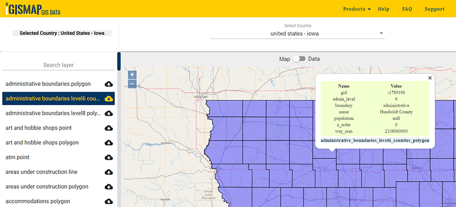 Download Iowa U.S. State GIS Data